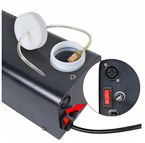 LANAZU Machine à fumée portative, Machine à Effet de fumée de scène avec télécommande sans Fil 400W, adaptée aux Mariages et aux fêtes