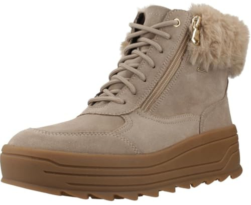 Geox D Milleiny B ABX B, Stivale alla Caviglia Donna, Tortora, 39 EU