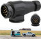 Warmfay 13 Poliger Anhänger Stecker, 12V Wasserdicht Stecker Adapter Hänger, 13PIN Kupplungsdose für PKW Wohnmobil Autos Wohnwagen Boot