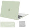 MOSISO Compatible with MacBook Air 13 inch Case M1 2021 2020 2019 2018, Hard Shell Cover Compatible for MacBook Air M1 Case 13.3 inch A2337 A2179 A1932 with Keyboard Cover & Wipe Cloth, Sage Green