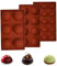 3 Pezzi Stampo Silicone a Semisfera (profondo)