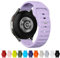 TStrap 12 Farben Uhrenarmband 22mm Silikon, Smartwatch Sport Ersatzarmband Lila für Herren Damen, mit Verstellbare Schließe
