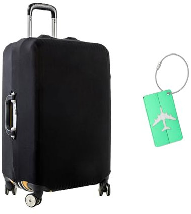 Anseom Copri Valigia, Coprivaligia Elastica Custodia Protettiva per Bagagliaio per Bagagli Coprivaligia lavabile da 18-32 Pollici Copri Valigia Protezione da Viaggio con 1 Etichetta (XL:29-32 Inches)