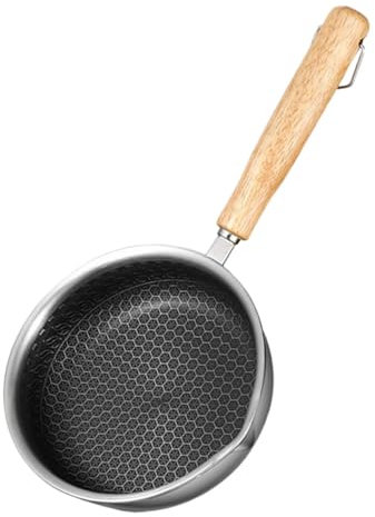 316 Edelstahl Bratpfanne Wokpfanne Induktion 32 Cm Waben-Antihaft-Pfanne FüR Steak Und Eier