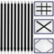 mauuuba Lot de 10 Tendeurs de Drap Réglables 65-240 cm, Sangles Élastiques Noires avec Clips en Métal pour Draps, Table à Repasser, Matelas, Canapé