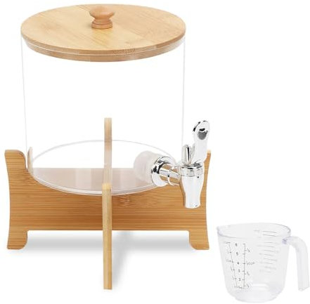 Laundry Detergent Dispenser, 2.5L Storage Liquid Detergent Dispenser, Fabric Softener Storage Bottle with Stainless-Steel Faucet, Laundry Storage Containers For Laundry Room Organization