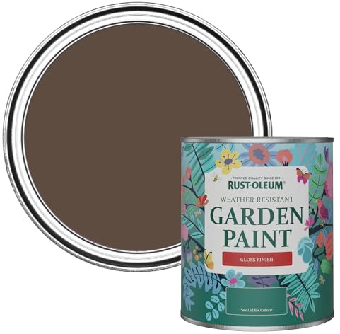 Rust-Oleum Mould Resistant Garden Paint in Gloss Finish - Coffee Bean 750ml