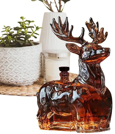Botella De Whisky | con Diseño de y Capacidad de 120ml - Recipiente de para Whisky y Bebidas Espirituosas - Regalo Para Hombre Padre Novio Cumpleaños Y