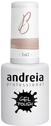Andreia Semi-Permanent Nail Gel Polish for UV/LED Lamp - Intense Shine and 4 weeks Lasting Manicure Nail Gel Varnish - Colour Ballet BA1 Pink - 10.5 ml