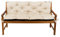 Gutekissen® Bankkissen, Sitzkissen, Rückenlehnen, Gartenkissen, Steppkissen, Doppelkissen, Sitzmöbel, Sitzbank-Kissen, Gartenschaukel, Gartenmöbel Law (110cmx50cmx50cm, Creme)