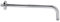 Bathroom Shower Arm Replacement Wall Fixed Shower Extension Extra Long Stainless Steel Shower Rain Head Arm Replacement Flange Set with Chrome Finish