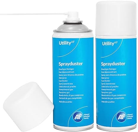 AF Air Duster Sprayduster Compressed Air Can Blower Spray for PC, Laptop keyboard cleaner dust remover PS5 xbox fans 400ml(pack of 2)
