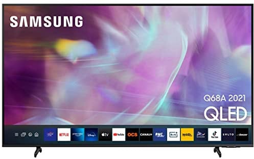 Samsung QLED 4K 2021 50Q68A - Smart TV de 50 con Resolución 4K UHD, Procesador 4K, Quantum HDR10+, Motion Xcelerator, OTS Lite y Alexa Integrada