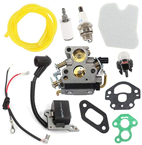 HURI Vergaser Luftfilter Zündspule Zündkerze für Husqvarna 235 235E 236 236E 240 240E Motorsäge JONSERED 2036 2040 CS2040 CS2234 CS2238 CS2234S CS2238S GZ380
