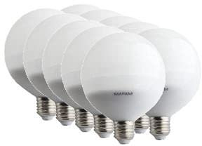 TOT ELECTRIC 2PZ Lampadina led E27 globo G80 8W luce fredda naturale calda bulbo sfera palla Mapam (Luce Naturale)