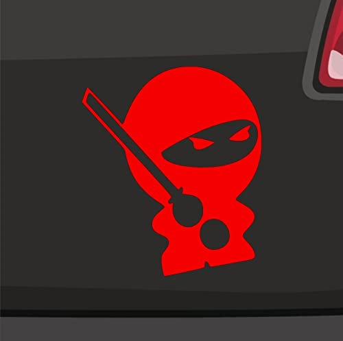 Ninja Aufkleber -6 Größen 21 Farben- Protected by Kawa Sticker Tuning Japan JDM
