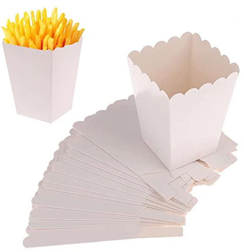 50 Stück Popcorn Papier Box, Pappe Candy Box, Popcorn Container, Snack Tüten, Popcorn Behälter, zum Platzieren von Popcorn und Snacks in Kinos und Partys