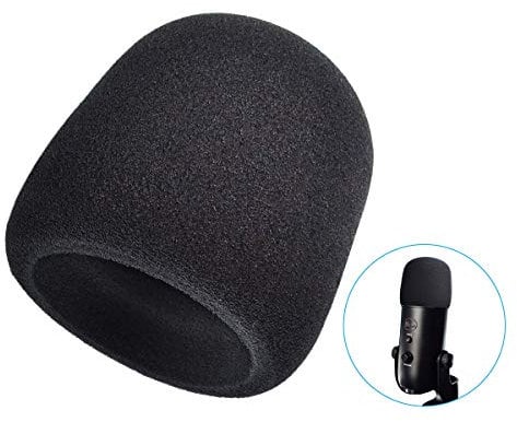 BILIONE Microphone Windscreen, High Density Mic Foam Cover Specially for Blue Yeti, Yeti Pro