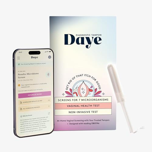 Daye At-Home Vaginal Microbiome Test Kit | Comfortable Flora Screening with Diagnostic Tampon | Clear, Actionable Health Insights