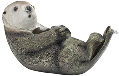 Folpus Otter-Klebebandabroller, Tierfigur, Kunstharz-Rollenhalter für Scrapbooking, Desktop-DIY