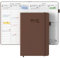 JAYSOO® Kalender 2025 Wochenplaner 21x14.5cm Tageplan und Stundenplan, 12 Monate Terminplaner Hardcover (Jan.-Dez.2025) für Arbeit, Lernen und Familienplan - Dunkelbraun