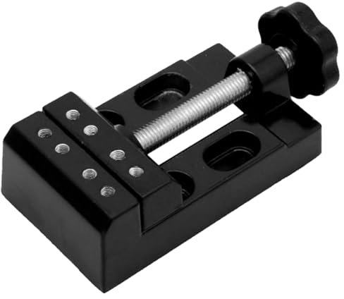 Flat Mini Tischschraubstock,Klein Paralleltisch Schraubstock,Bohrmaschine Schraubstock für Schmuck Handwerk,Universal Mini Klemme Tisch Bank