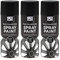 SDMAX Black Matt Spray Paint For Wood, Plastic And Metal, Non-Cracking, Fast Drying, Durable Construction, Portable And Lightweight, Matte Finish, Multipurpose Use, 400ml (3PCS)