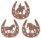 OYEFLY 3 Pcs Horseshoe Wood Wall Art Decor,Western Wall Decor (style 1)