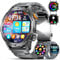 BENYAR SMART Militär Smartwatch Herren mit 1000 mAh/1,75 HD Großes Touchscreen/LED-Licht,Fitnessuhr mit 3 Armbändern/110+ Sportmodi,Herz-/Schlaftracking,IP68 wasserdicht,Sportuhr für iOS/Android,Uhr