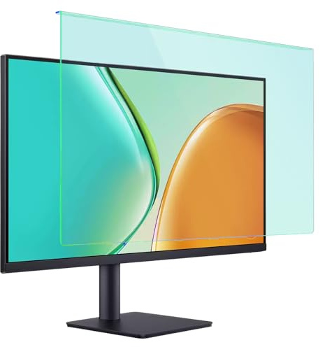 PRSPR 20 Inch Green Blue Light Filter Screen Protector for Computer Monitor – Hanging Type Anti-Glare Acrylic Eye Protection Panel, Removable Design for 16:9 LED LCD Display (Green Blue Light Hanging