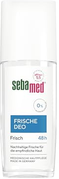 Sebamed Deo-Spray, Frische Deo Frisch 75 ml, mit 48 Stunden Wirkung, ohne Aluminiumsalze, nachhaltige Frische für die empfindliche Haut, hinterlässt keine weißen Rückstände