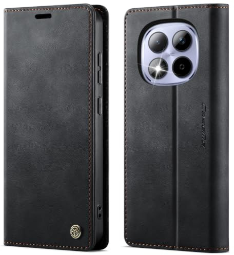owlhold Funda para Xiaomi Redmi Note 15 Pro 5G,Funda Avanzado PU Piel [Bloqueo RFID][Tarjetas y Billetera][Soporte Plegable][Cierre Magnético] Antigolpes Libro Case Carcasa para Note 15 Pro 5G -Negro
