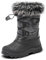 DREAM PAIRS Jungen Mädchen Schneestiefel Fashion Schnürstiefel Winterstiefel mittelere Stiefel mit warmes und bequemes Kunstfellfutter,Size 31,Grau/Schwarz,KSNOW