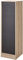 SIIMMOB Büroschrank Aktenschrank Mehrzweckschrank für Ordner A4, mit Hängeregistratur, abschließbar, 8 Fachböden, Eiche-schwarz, 41,4x44,0x140,4 cm BTH