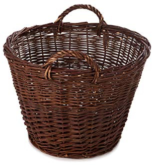 Weidenkorb Korb Holzkorb Kartoffelkorb Kaminholzkorb Obstkorb Kiepe Erntekorb 50cm