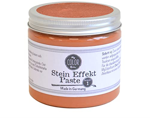 My COLOR Room Stein-Effekt (Terrakotta, 190 ml) Steinoptik Effekt Paste zum Basteln - Steinfarben wetterfest - Effektfarbe für Deko Innen und Außen Made in Germany