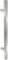 Gedotec Front Door Fitting Stainless Steel Door Fitting Entrance Door Square Bumper Handles Straight - 8031 | Handle Length 600 mm | Bar Handle 25 x 25 mm | Pack of 1 - Handle with Mounting Material