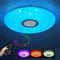 Plafonnier LED avec télécommande dimmable 36W Bluetooth plafonnier ciel étoilé, changement de couleur RGB IP44 étanche