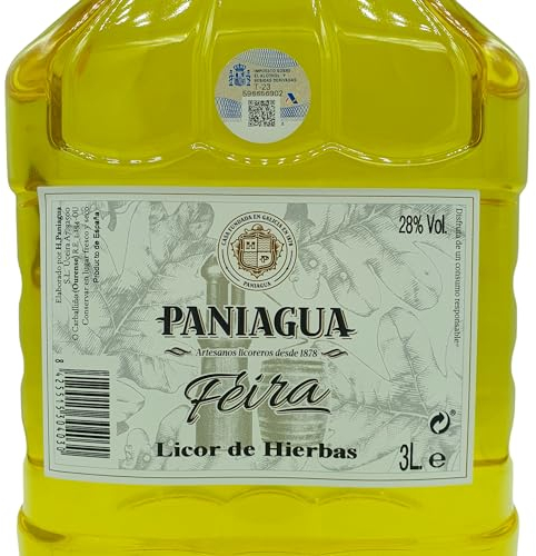 Licor de Hierbas Paniagua - Garrafa Pet de 3 Litros - Licor de Hierbas Tradicional