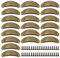 Türknauf Vintage Griffe Möbel 20 Pieces Möbelgriffe Türknöpfe Vintage Muschelgriff Furniture Knobs with Screws for Cabinet Chest of Drawers Door Bronze Türgriffe
