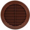 Steinberg14 Griglia di Aerazione Rotonda 150 mm - Griglie di Aerazione in Plastica Marrone - Serranda di Scarico dell'aria con flangia - Coperchio di Sfiato Interno a Parete e a Soffitto