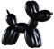 Tubayia Harz Ballon Hund Figur Statue Ornament Dekoration für Zuhause, Büro, Café (Schwarz)