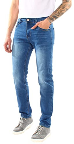Ciabalù Jeans Uomo Regular Fit Elasticizzati Vita Regolare Denim (52)