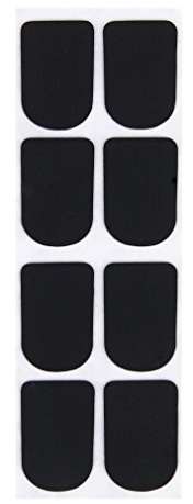 8Pcs Clarinet/Soprano Saxophone Mouthpiece Patches Pads Cushions Black-0.8Mm