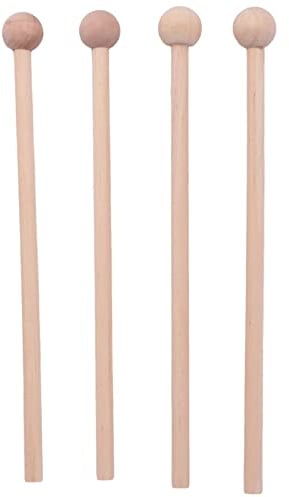 Schlagzeug, Holzhammer, 2 Paar, für -Glocken, Xylophon, , Glockenspiel und Glocken