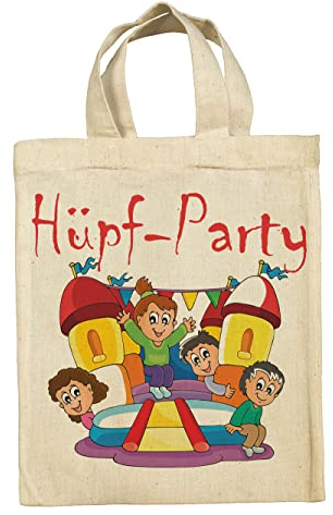 clothinx Hüpfburg Trampolin Kindergeburtstag Party Mitgebsel Taschen Beutel im 10er Set