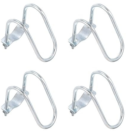 sourcing map Kreuzverbinder vertikale Rohrschelle, 4 Stück, passend für 42 mm bis 42 mm, Kreuz-Schnalle, Stahl-Kreuzrohrschelle für Gewächshaus-Markisenrahmen