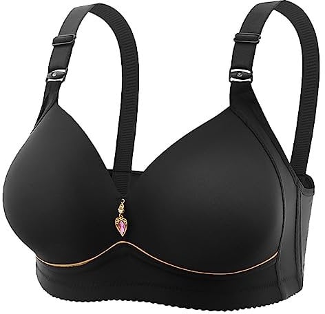 Travel Essentials Bras for Women Tshirt Push up Sports Bras Women Women's Front Fastening Bras Full Cup Non Wired Backbra Soft Cup Bralette Underwear Gift Sets for Women Sale Sale Clearance Black