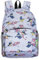 ECO CHIC Mini sac à dos pliable léger | Sac à dos résistant à l'eau | Se replie dans une pochette pour le rangement (Mésanges bleues Lilas)