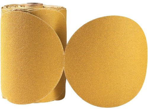 100 Stück 15,2 cm PSA-Schleifscheiben, Körnung 100, selbstklebende Rückseite, Schleifpapier für DA-Schleifer, selbstklebendes Aluminiumoxid, rundes Automobil-Schleifpapier mit klebender Rückseite